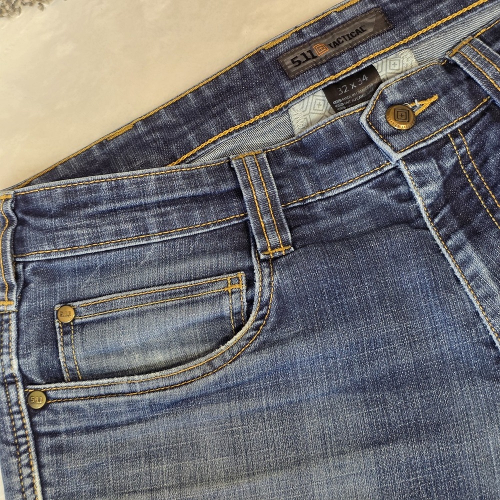 511 Tactical Defender Flex Jeans 32x34‎ Blue Denim Stretch